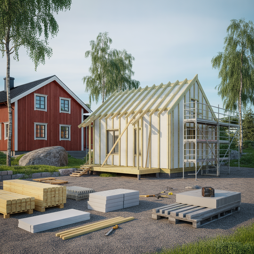 kostnad for att bygga attefallshus material och entreprenad