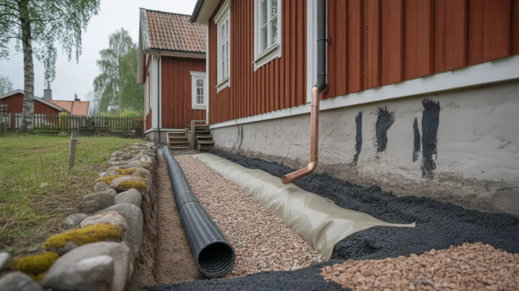 dr nering runt huset tecken p fuktproblem r tt metod pris per meter och rot avdrag