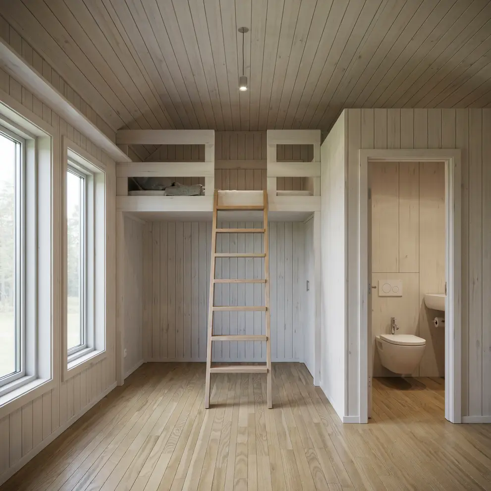 bygga friggebod med toalett loft nynashamn stockholm